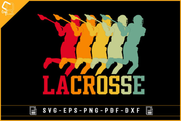 Colorful Retro Vintage Lacrosse Player Review