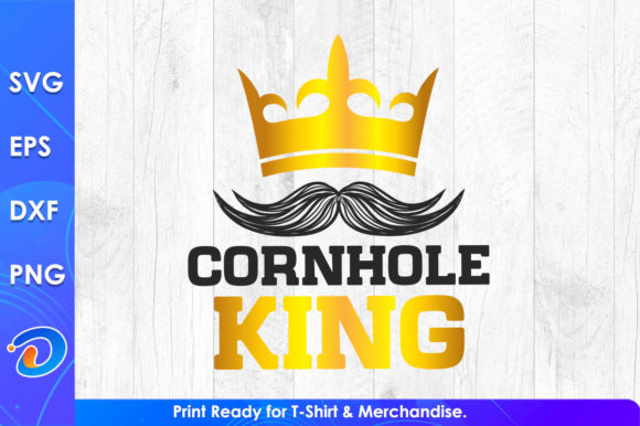 Cornhole King Gaming Gifts Shirt Graphics for Crafts