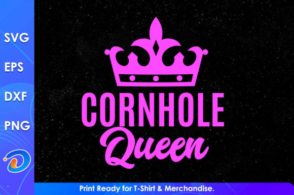 Cornhole Queen Gifts Shirt Funny Gaming Graphics