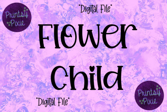 Flower Child Graphics for Crafts and Content