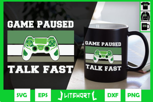 Funny Video Gaming Player Gamer Graphics for Crafts