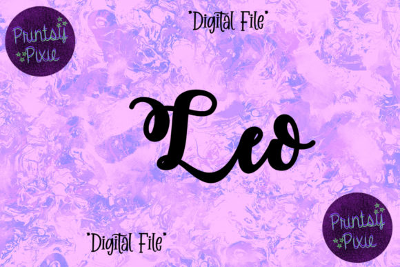 Leo Zodiac Signs Graphics for Crafts and Branding