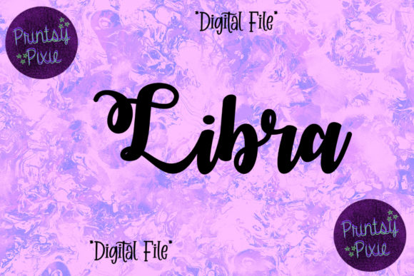 Libra Zodiac Signs Graphics for Crafts and Content