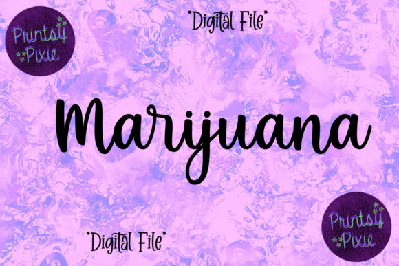 Marijuana Graphics for Crafts and Content