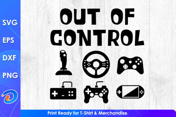 Out of Control Funny Video Game Graphics for Crafts