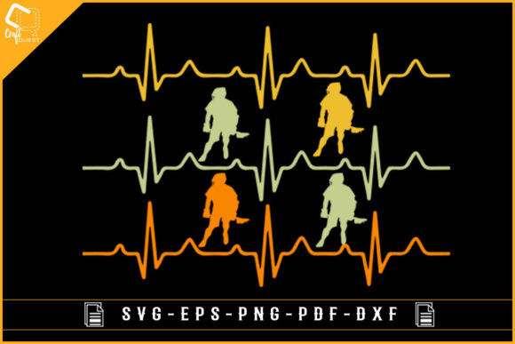 Retro Vintage Lacrosse Heartbeat Design for Graphics & Crafts