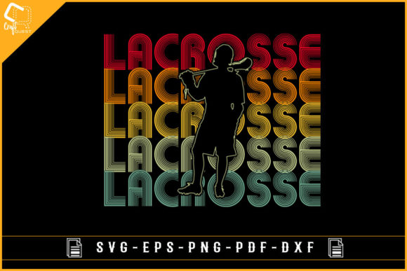 Vintage Retro Lacrosse Sublimation Shirt for Graphics and Crafts