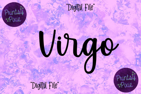 Virgo Zodiac Sign: Essential Graphics for Crafts and Publishing